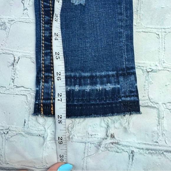 NWT Miss Me woman blue high rise ankle skinny jeans size 24x 28 - Picture 9 of 12